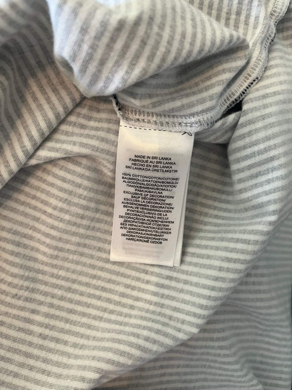 Lauren Ralph Lauren Medium Navy & White Striped Cotton Sleep Shirt Resortwear - Picture 6 of 6